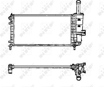 NRF Chladič, chladenie motora 53605