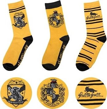 Harry Potter Hufflepuff 3 páry, uni veľ. – ponožky
