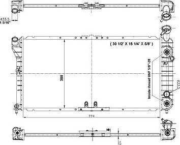NRF Chladič, chladenie motora 56001