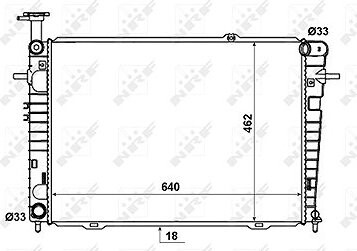 NRF Chladič, chladenie motora 53192