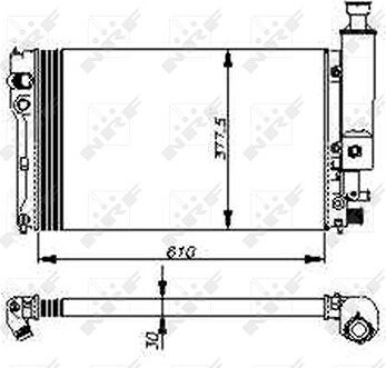 NRF Chladič, chladenie motora 58805