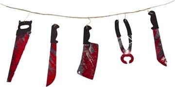 Girlanda – krvavé náradie 180 cm