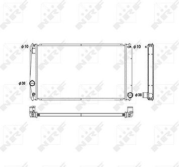 NRF Chladič, chladenie motora 53589