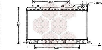 VAN WEZEL chladič, chladenie motora 51002047