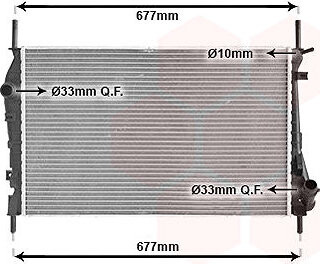 VAN WEZEL chladič, chladenie motora 18002337
