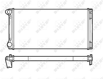 NRF Chladič, chladenie motora 53249