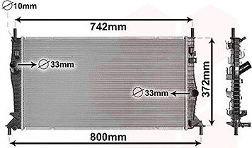 VAN WEZEL chladič, chladenie motora 18002596