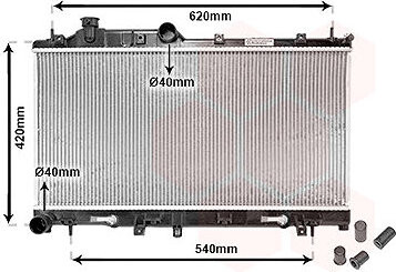 VAN WEZEL chladič, chladenie motora 51002066