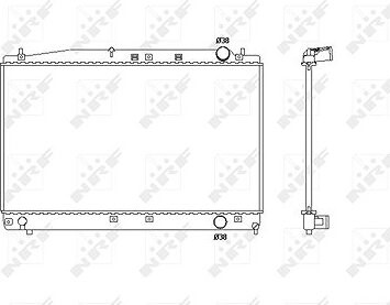 NRF Chladič, chladenie motora 53466
