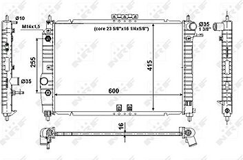 NRF Chladič, chladenie motora 53639