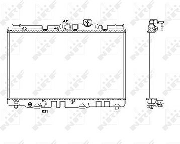 NRF Chladič, chladenie motora 53399