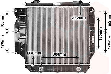 VAN WEZEL chladič, chladenie motora 21002022