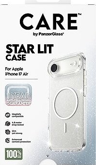 PanzerGlass CARE kryt Apple iPhone Air Star Lit trblietavý/biely MagSafe