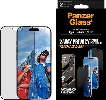 PanzerGlass Privacy Apple iPhone 17/16 Pro s bezprašným aplikačným boxom