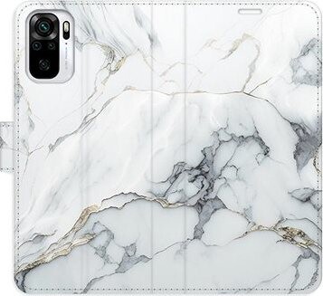 iSaprio flip puzdro SilverMarble 15 pre Xiaomi Redmi Note 10/Note 10S