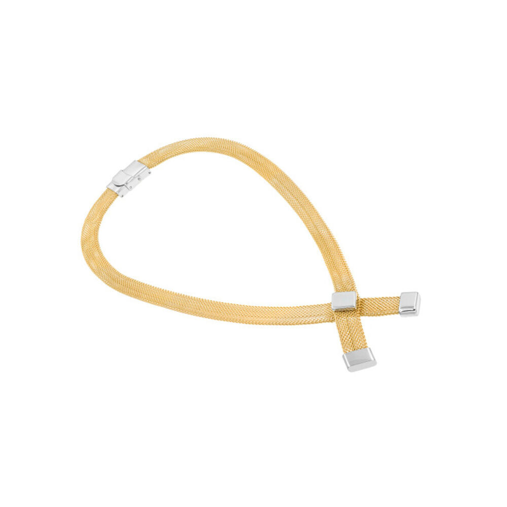 Dámsky náhrdelník z chirurgickej ocele v zlatom odtieni 18973