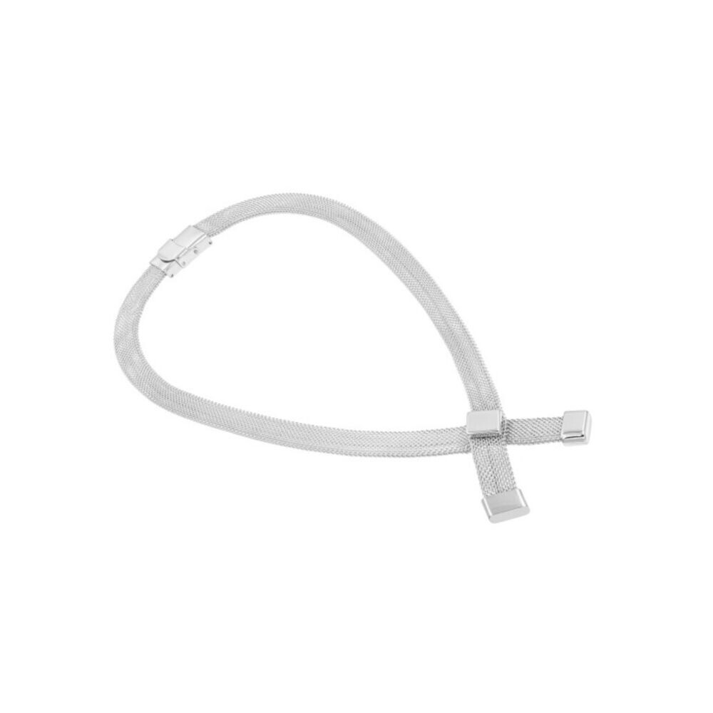 Dámsky náhrdelník z chirurgickej ocele v striebornom odtieni 18974