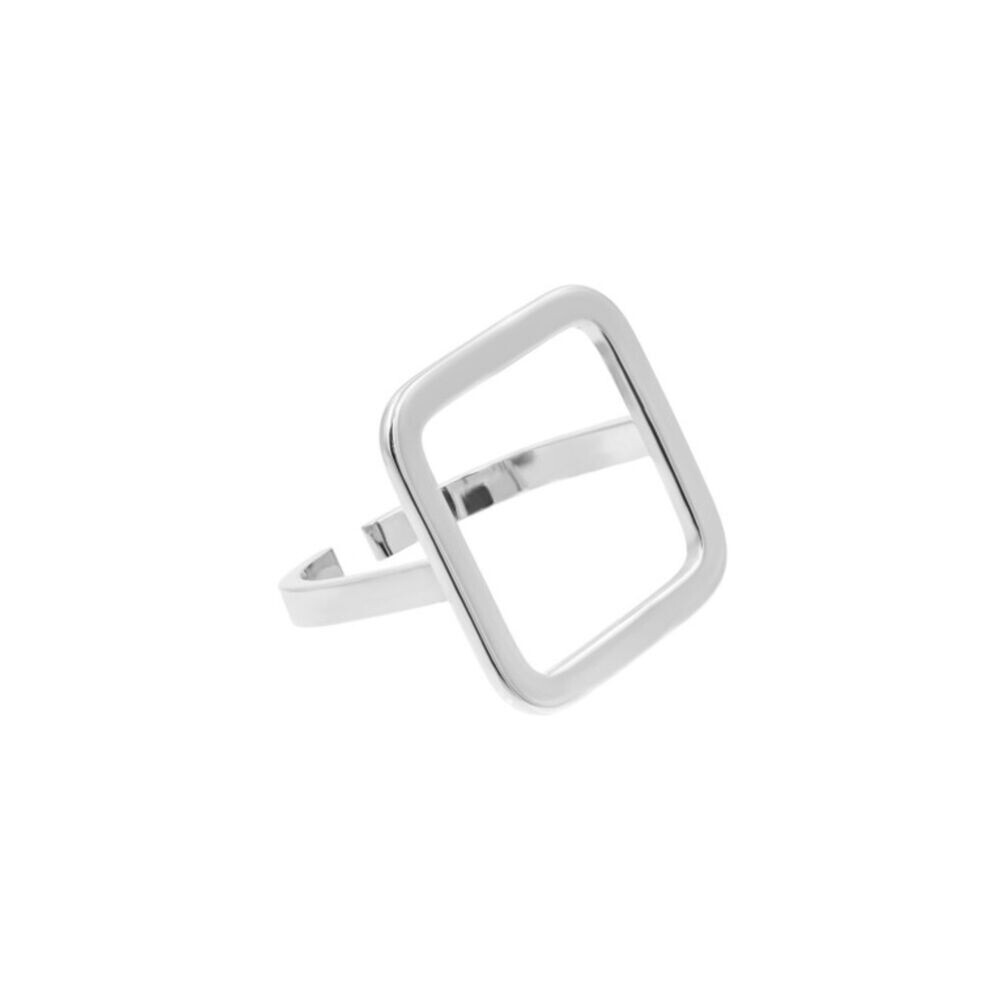 Dámsky štvorcový prsteň z chirurgickej ocele 19480