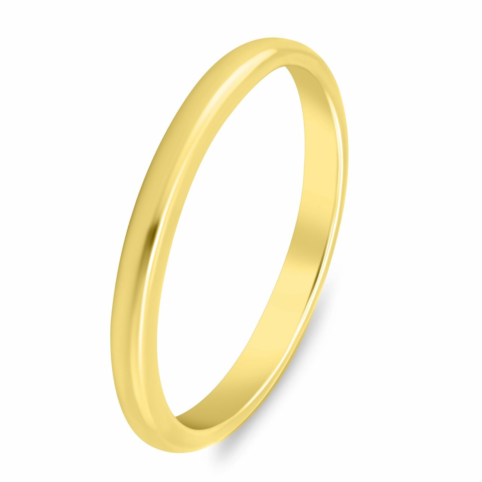 Brilio Silver Minimalistický pozlátený snubný prsteň RI149Y 52 mm