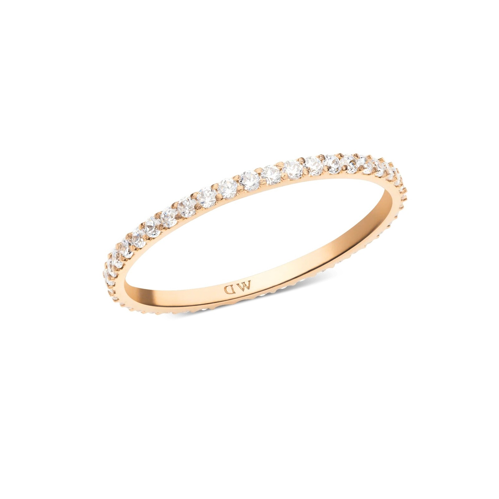 Daniel Wellington Trblietavý bronzový prsteň s kubickými zirkónmi Mirelle DW0040157 56 mm