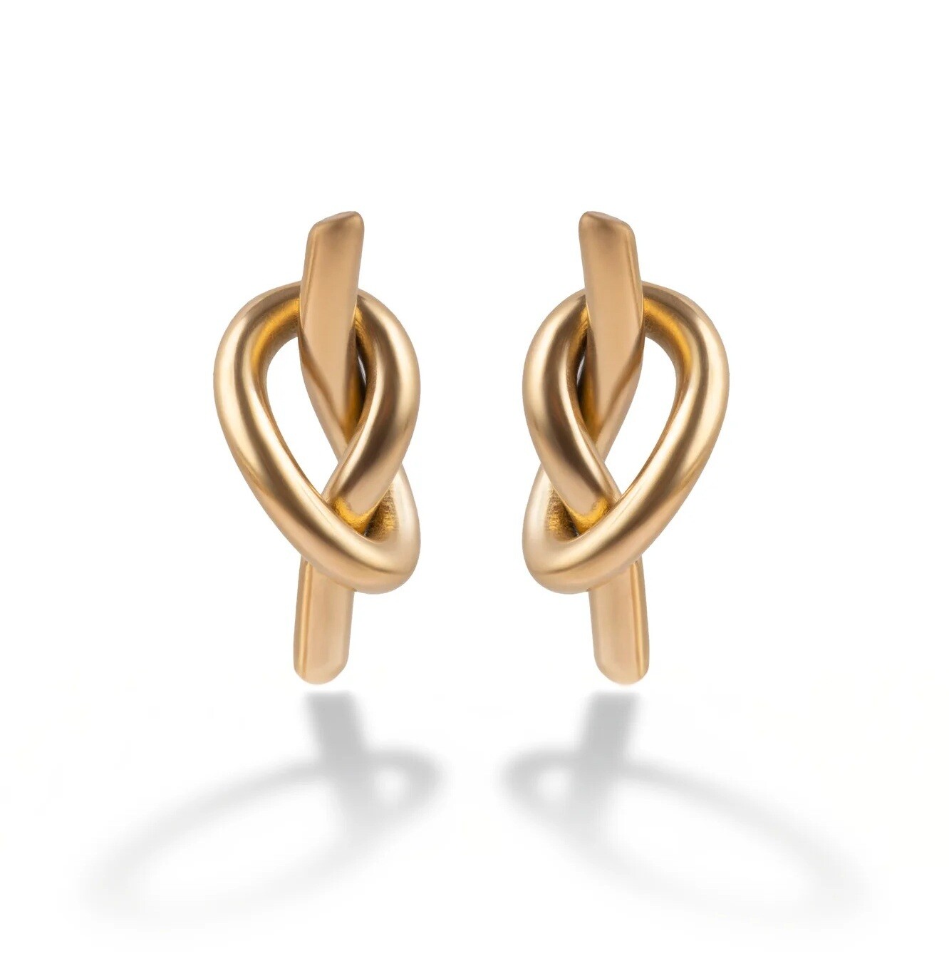 Marc Malone Pozlátené náušnice Uzol Ember MCE250382G