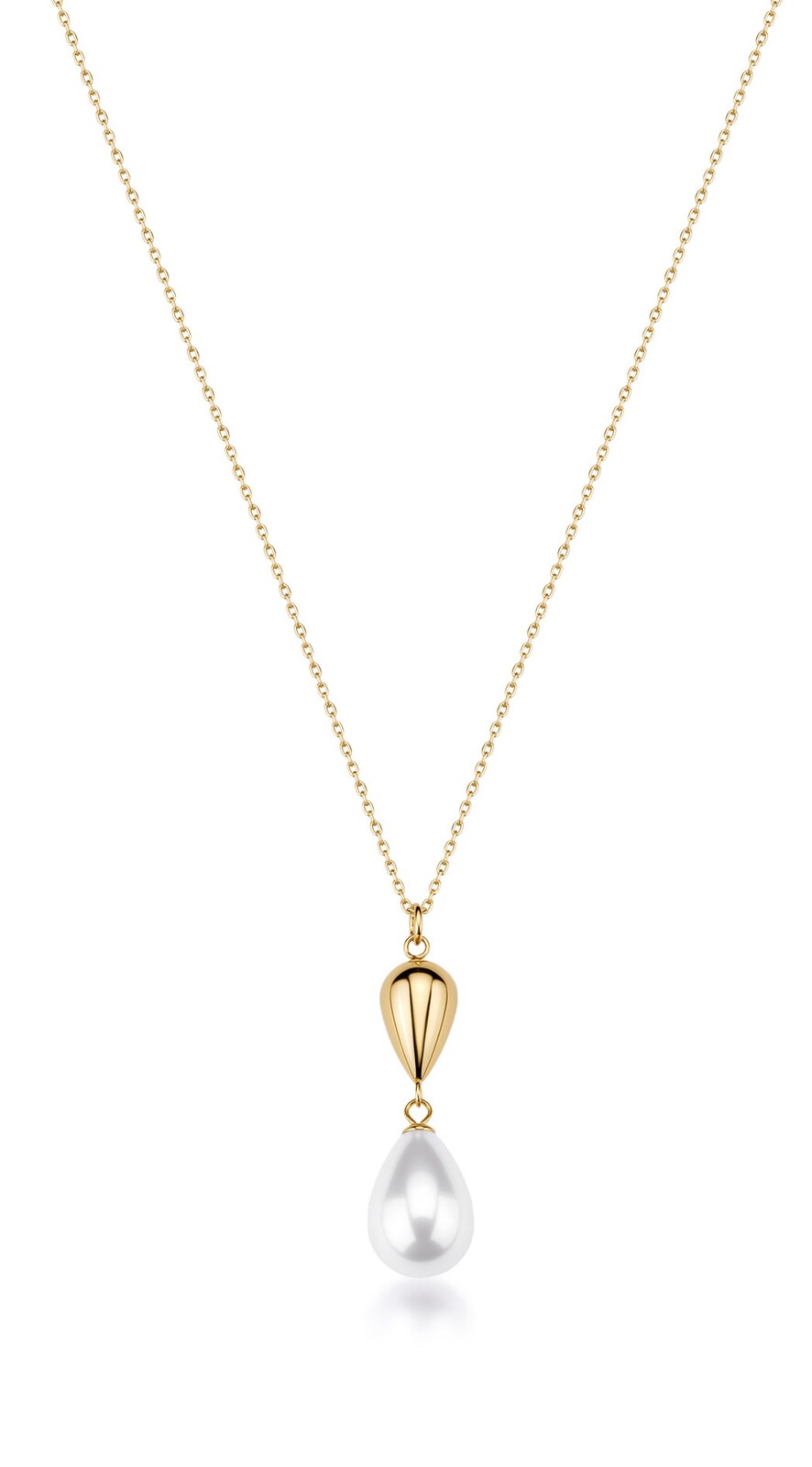 Brosway Krásny pozlátený náhrdelník s umelou perlou Perfect BPC69