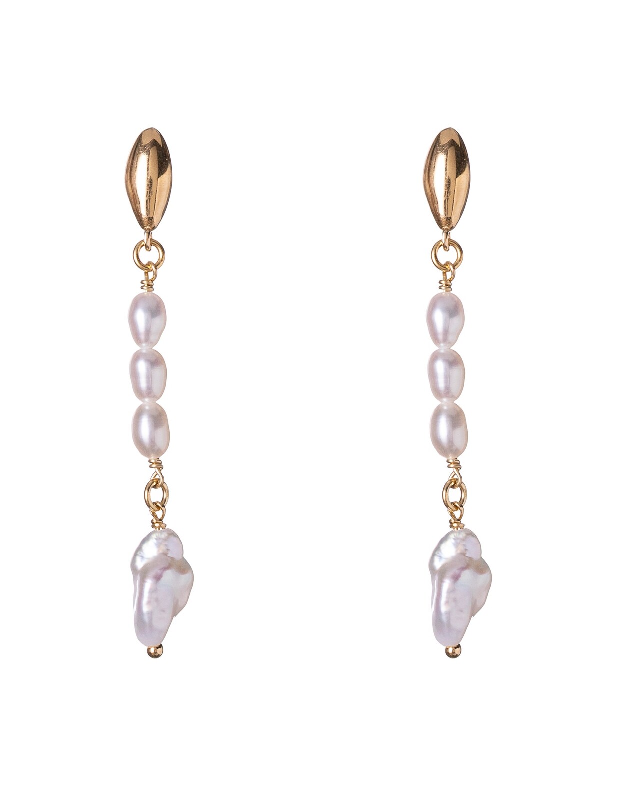 Alisia Pôvabné visiace náušnice s pravými perlami AL5115.01.000