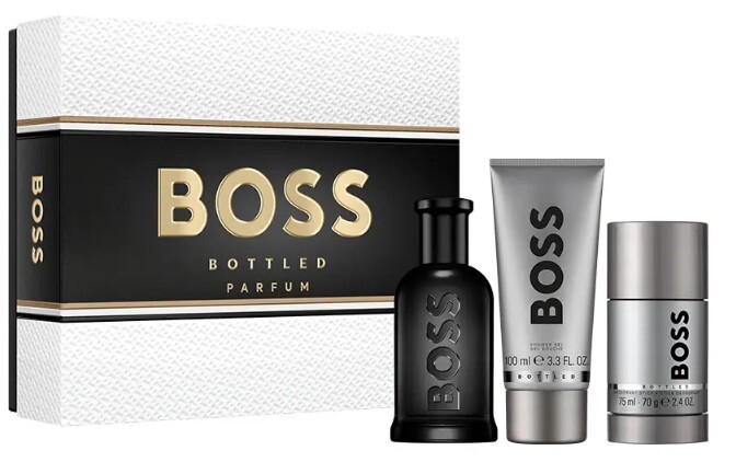 Hugo Boss Boss Bottled Parfum - parfum 100 ml + sprchový gél 100 ml + tuhý dezodorant 75 ml