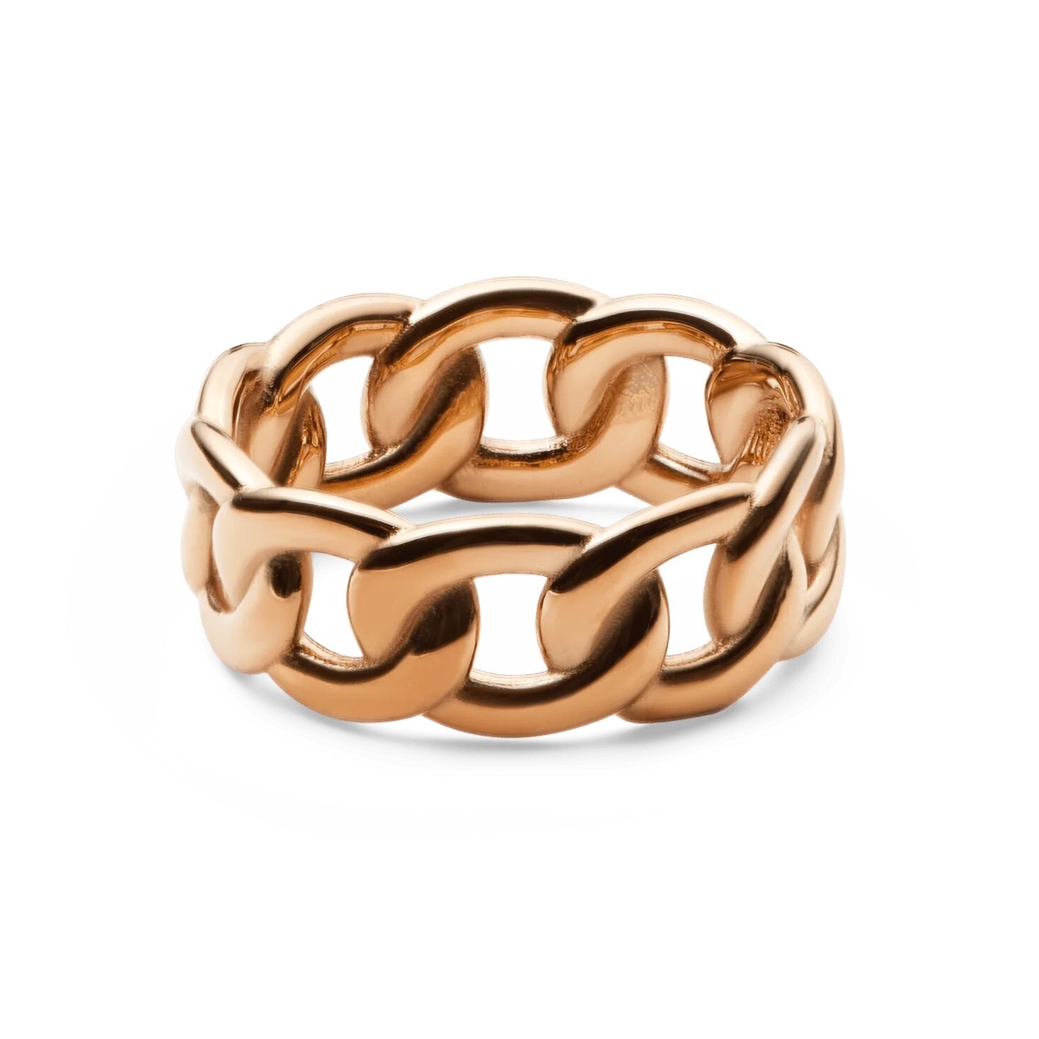 Daniel Wellington Luxusný bronzový prsteň Chunky Chain DW0040081 58 mm