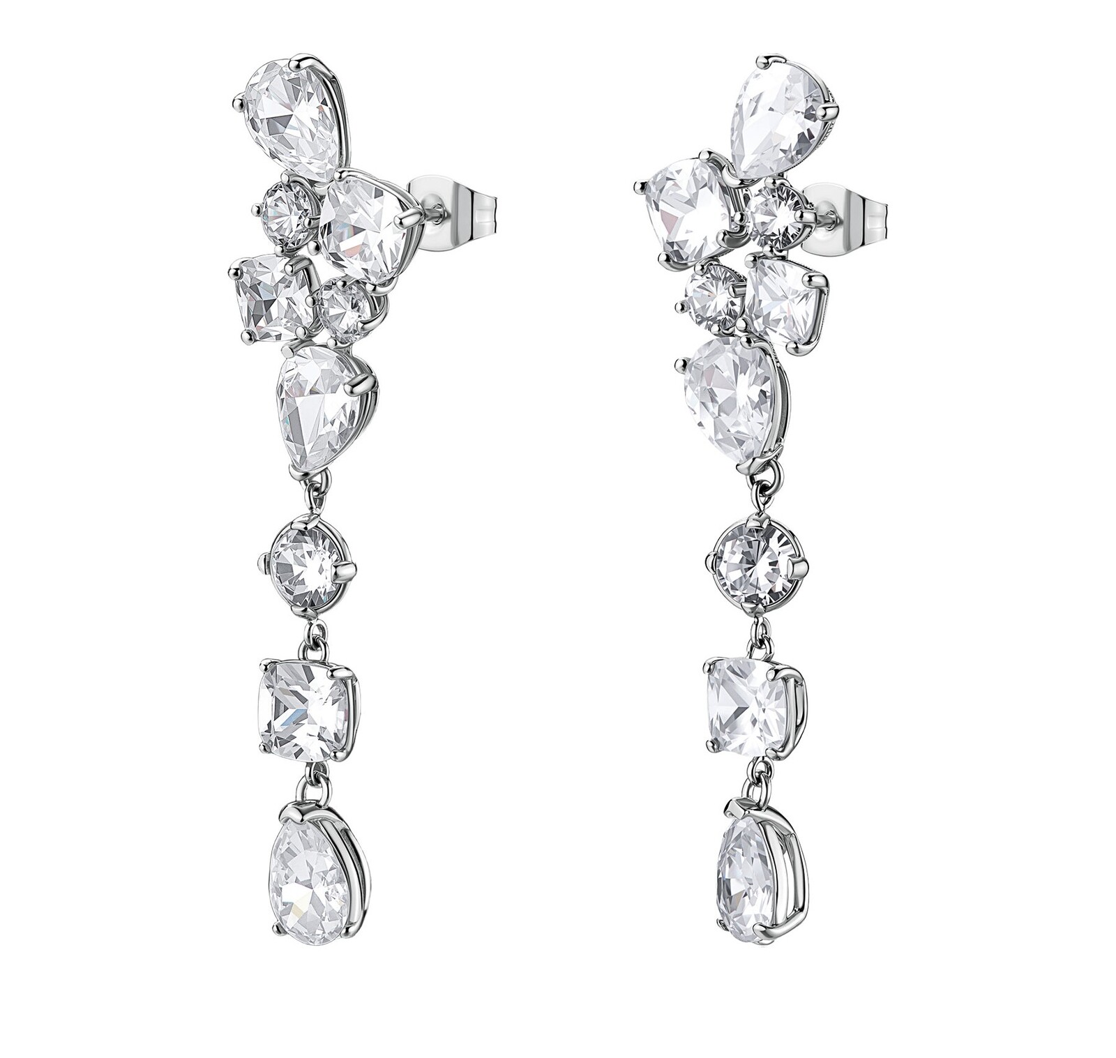 Brosway Luxusné visiace náušnice s čírymi kubickými zirkónmi Dreaming BIG24