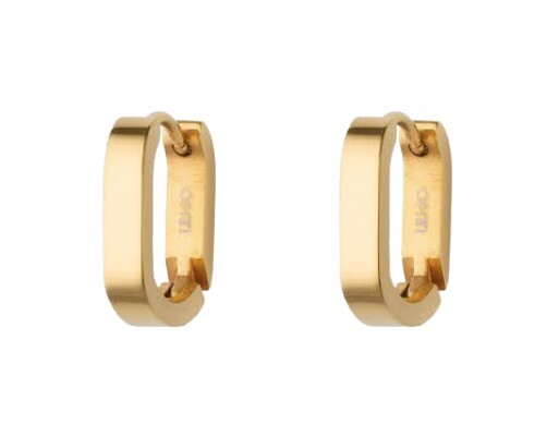 Liu Jo Nežné pozlátené oválne náušnice LJ3006