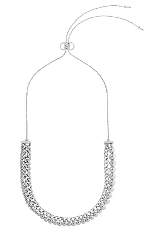 Liu Jo Moderný nastaviteľný náhrdelník z ocele LJ3047