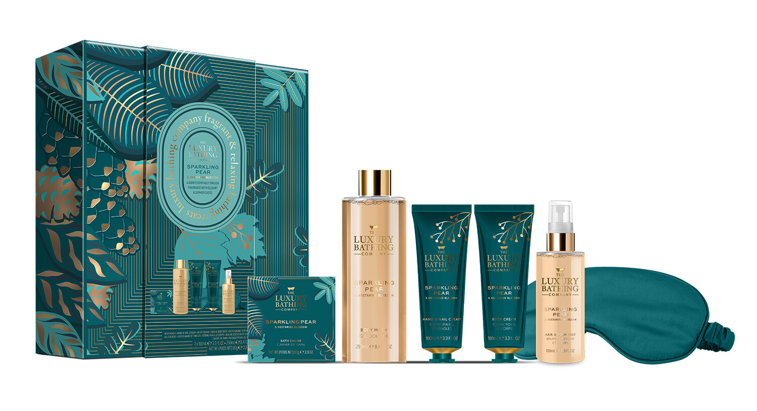 The Luxury Bathing Company Darčeková sada starostlivosti o telo Hruška & Kvet nektárinky 6 ks