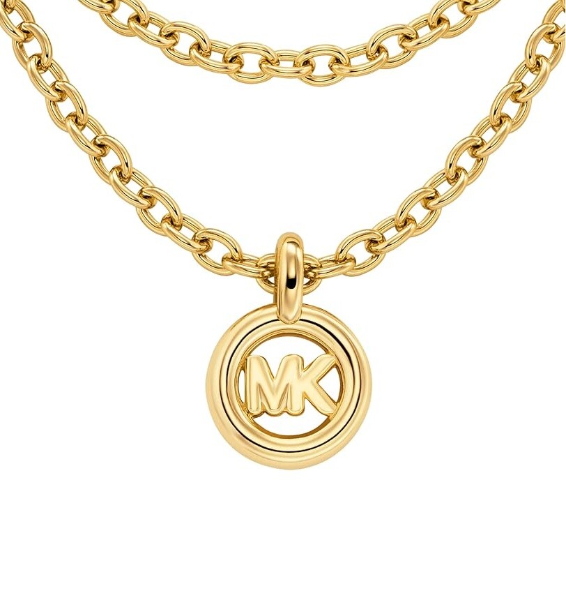 Michael Kors Dlhá pozlátená retiazka Kors MK MKJ8500710