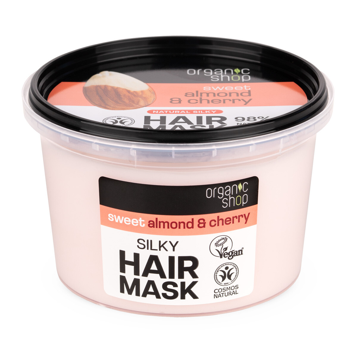 Organic Shop Hodvábna maska na vlasy Mandle a čerešňa (Silky Hair Mask) 250 ml