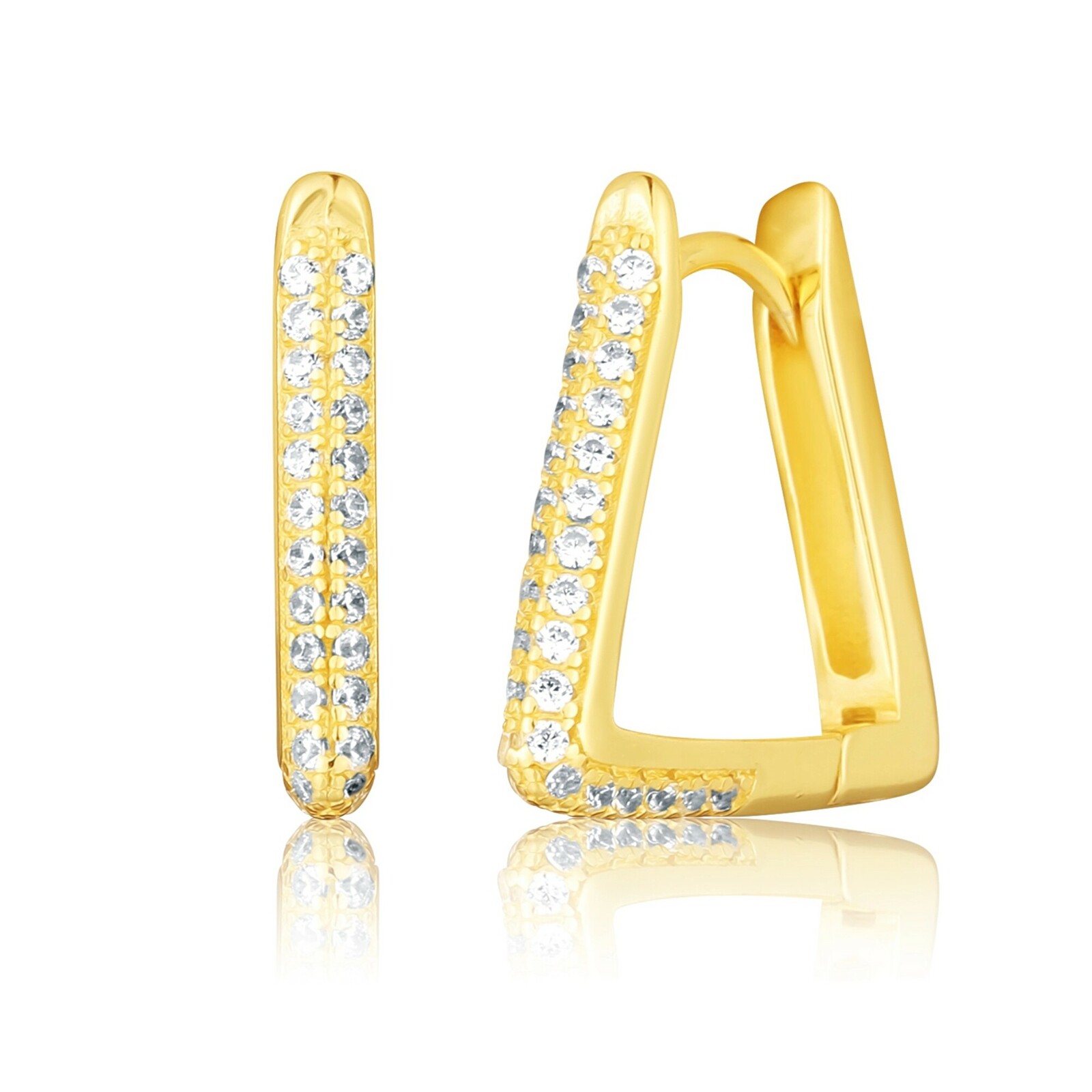 JVD Módne pozlátené náušnice SVLE3099XH2GO00