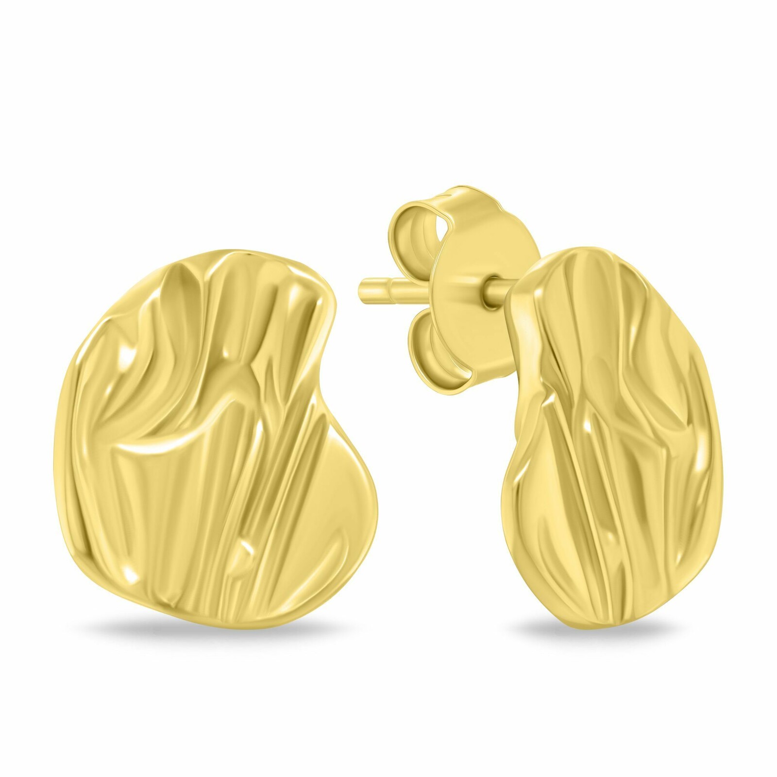 Brilio Silver Moderné pozlátené náušnice EA1217Y