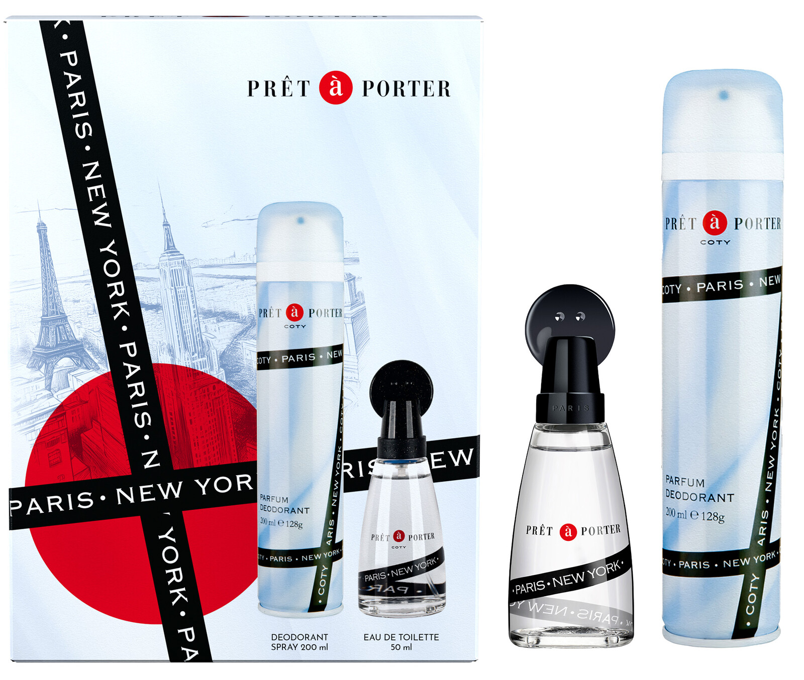 Coty Prêt à Porter - EDT 50 ml + dezodorant v spreji 200 ml
