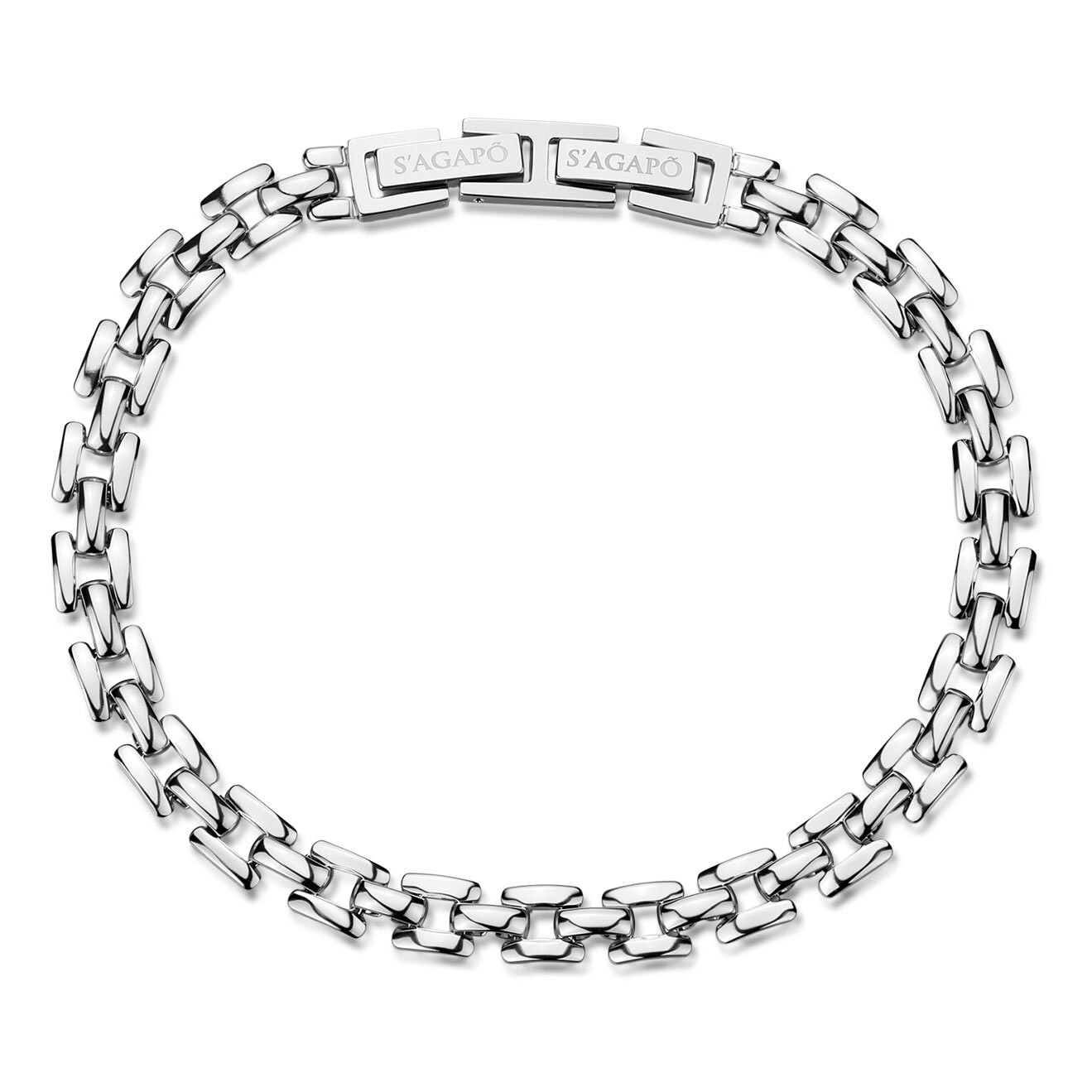 S'Agapõ Štýlový oceľový náramok Ripple SRP97