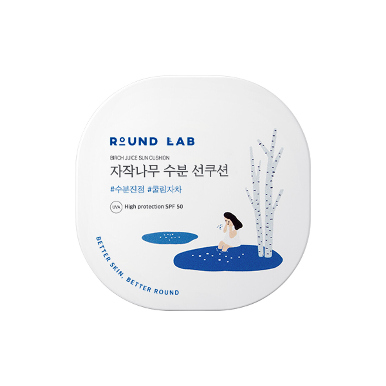 ROUND LAB Slnečná ochrana v hubičke Birch Juice (Moisutrizing Sun Cushion) 15 g