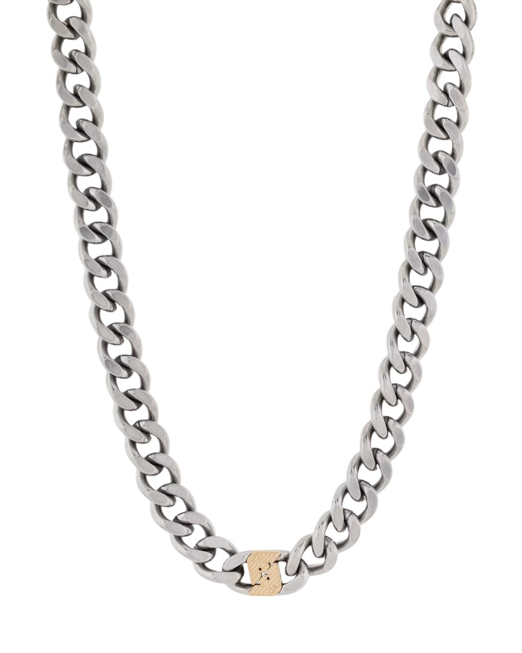 Emporio Armani Výrazný bicolor náhrdelník pre mužov EGS3187040