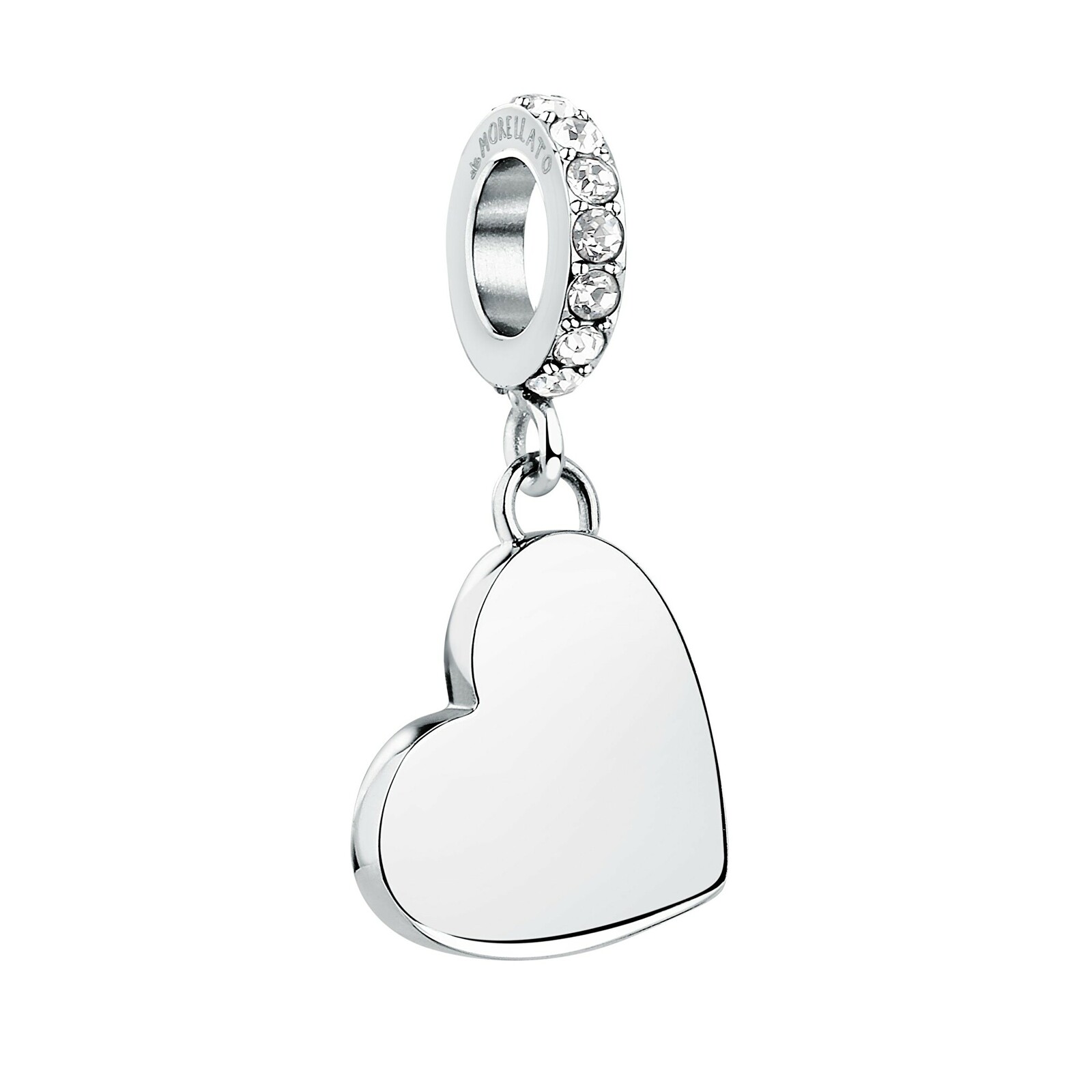 Morellato Oceľový prívesok Srdce s kryštálmi SCZ1406