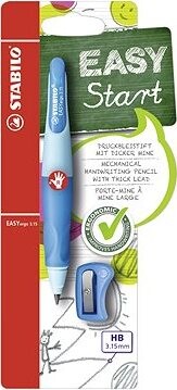 STABILO EASYergo, 3,15 mm R, tmavo/svetlomodrá + strúhadlo