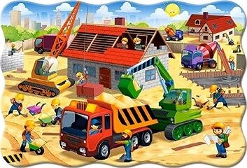 CASTORLAND Puzzle Stavba domu MAXI 20 dielikov
