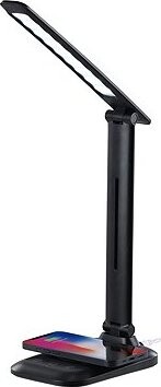 IMMAX LUMI LED s Qi bezdrôtovým nabíjaním, čierna