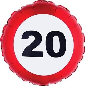 Balón fóliový dopravná značka 20