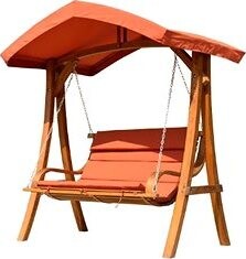 IGOTREND Záhradná hojdačka pre 2 osoby GREENLAND – červené/terracota