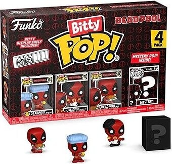 Funko Pop! Deadpool Bitty 4 Pack Bathtime 2,5 cm