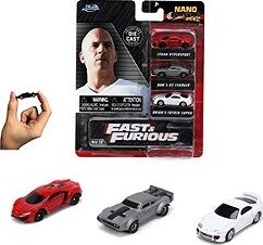 Rýchlo a zbesilo súprava 3 áut Nano Cars 1,65