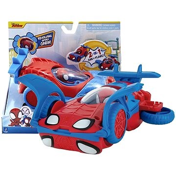 Spidey Spider-Man a jeho kamaráti transformujúce sa vozidlo